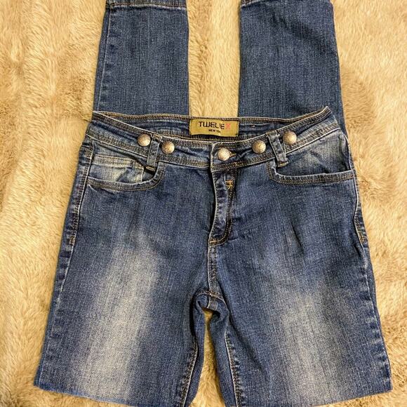 Twelve K Jeans with 5 Buttons Across Waist - Girls 14 - Picture 1 of 4